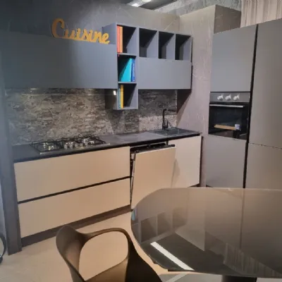 Cucina grigio design lineare Kuadra cucine Linea a soli 5900€