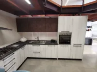 Cucina con penisola moderna bianca Gm cucine Kubika a soli 6000