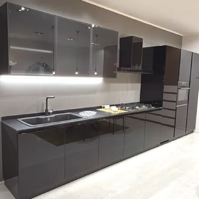Cucina Scavolini design lineare altri colori in laccata lucido Liberamente
