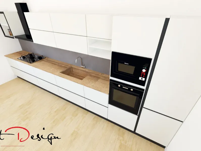 Cucina lineare design bianca Astra Line  a soli 8500€