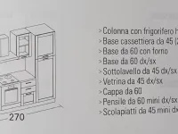 Cucina Afrodite country bianca Arrex lineare scontata 16%