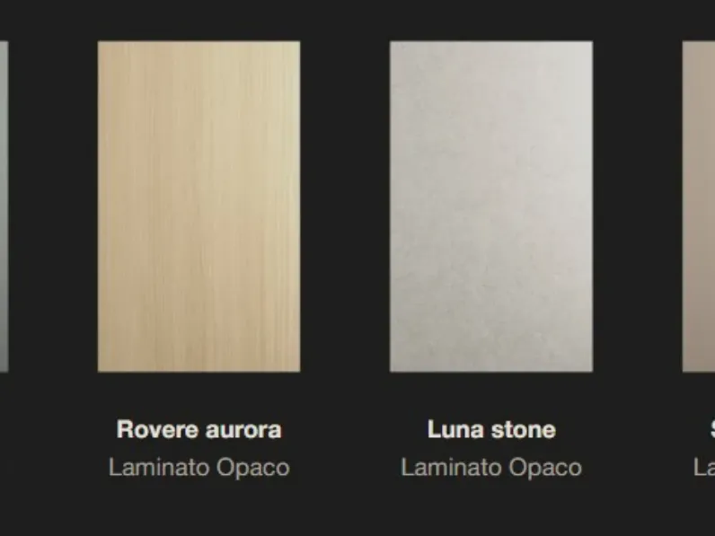 Cucina cloe composizione c moderna rovere chiaro Artigianale lineare scontata 40%