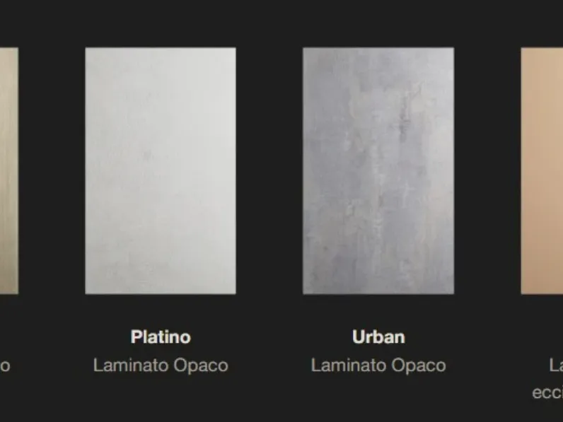 Cucina cloe composizione c moderna rovere chiaro Artigianale lineare scontata 40%