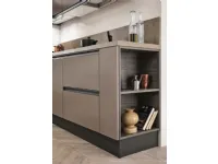 cucina bronzo moderna lineare