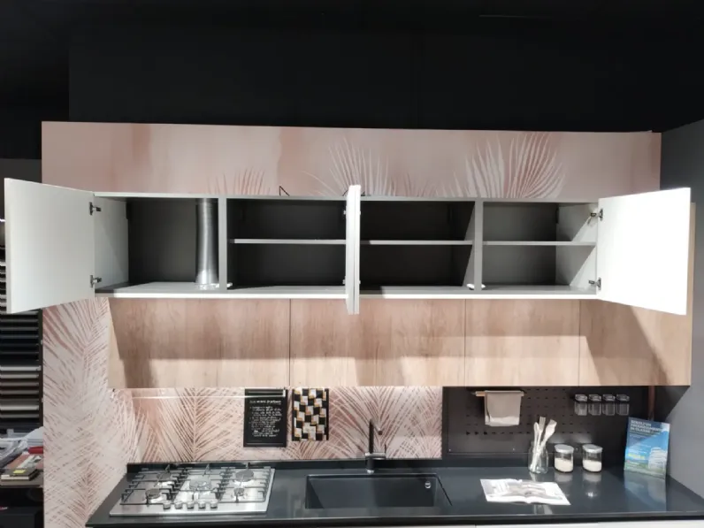 Cucina korinna moderna rovere chiaro Evo cucine lineare scontata 56%