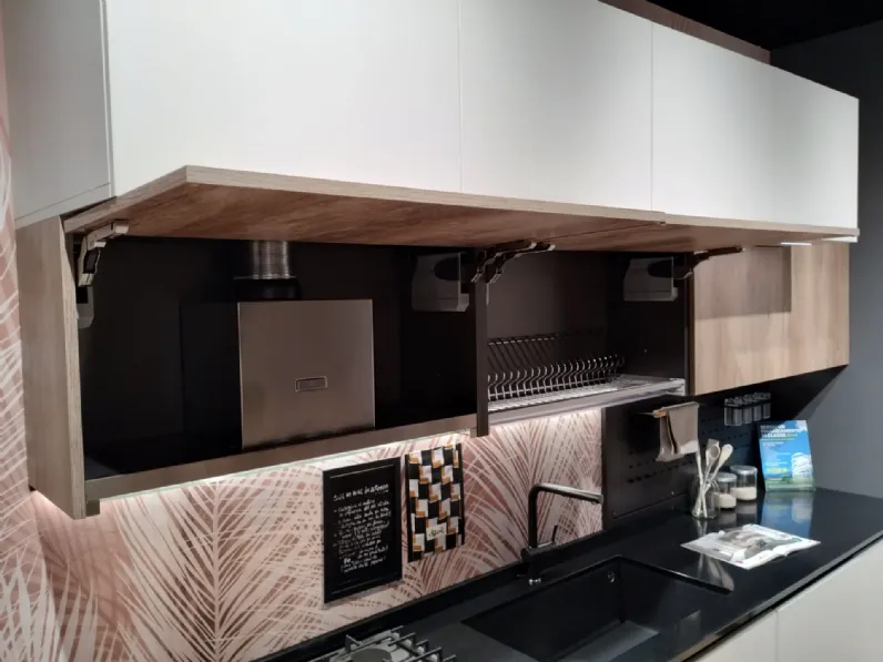 Cucina korinna moderna rovere chiaro Evo cucine lineare scontata 56%