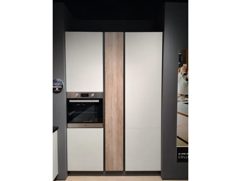 Cucina korinna moderna rovere chiaro Evo cucine lineare scontata 56%