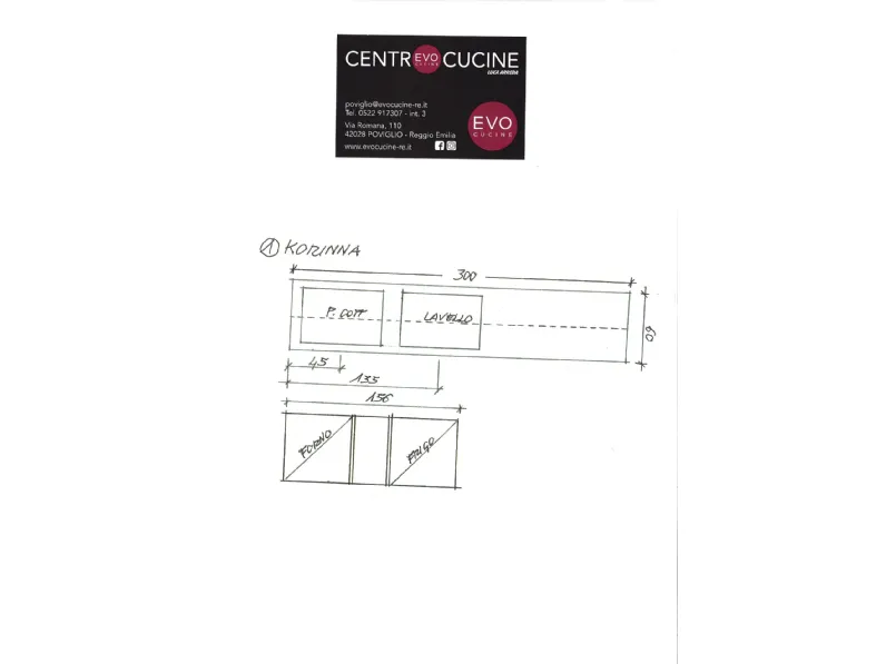 Cucina korinna moderna rovere chiaro Evo cucine lineare scontata 56%