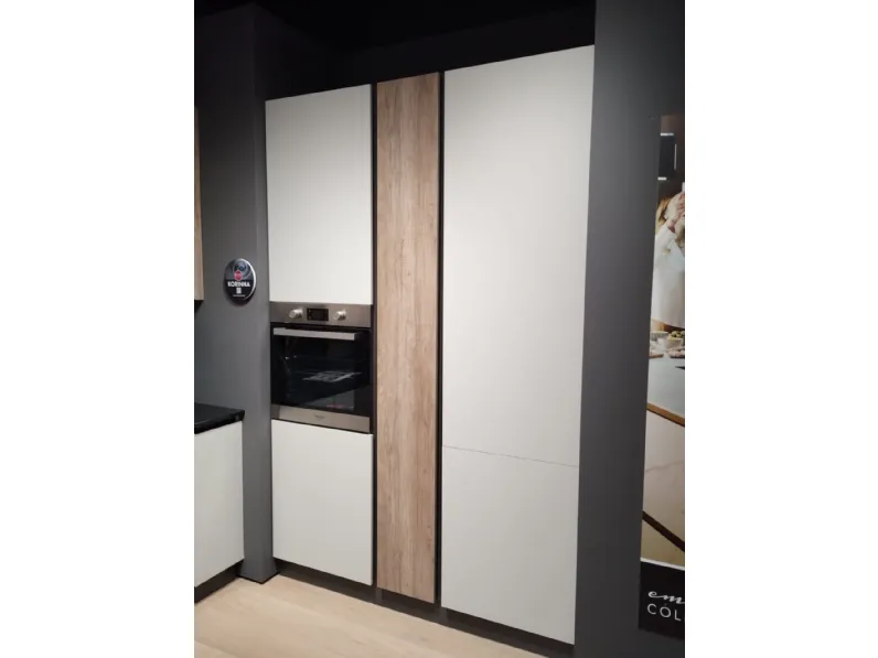 Cucina korinna moderna rovere chiaro Evo cucine lineare scontata 56%