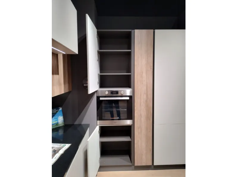Cucina korinna moderna rovere chiaro Evo cucine lineare scontata 56%