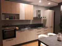 Cucina lineare in laminato materico altri colori Modula over a prezzo scontato