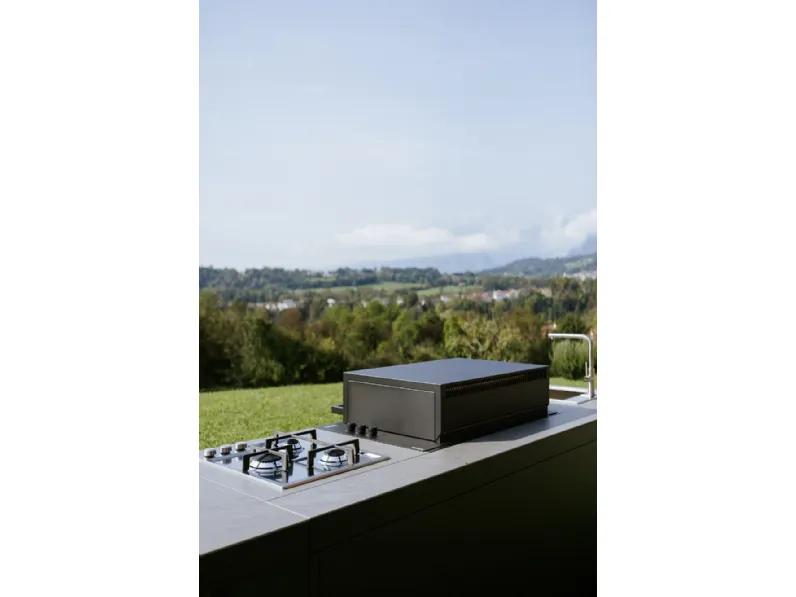 Cucina lineare in acciaio modello Cucina da esterno agher  ad un prezzo riservato 