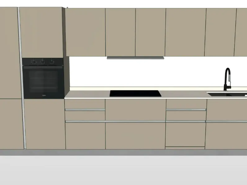 Cucina altri colori moderna Iconica 05 Veneta Cucine scontata 