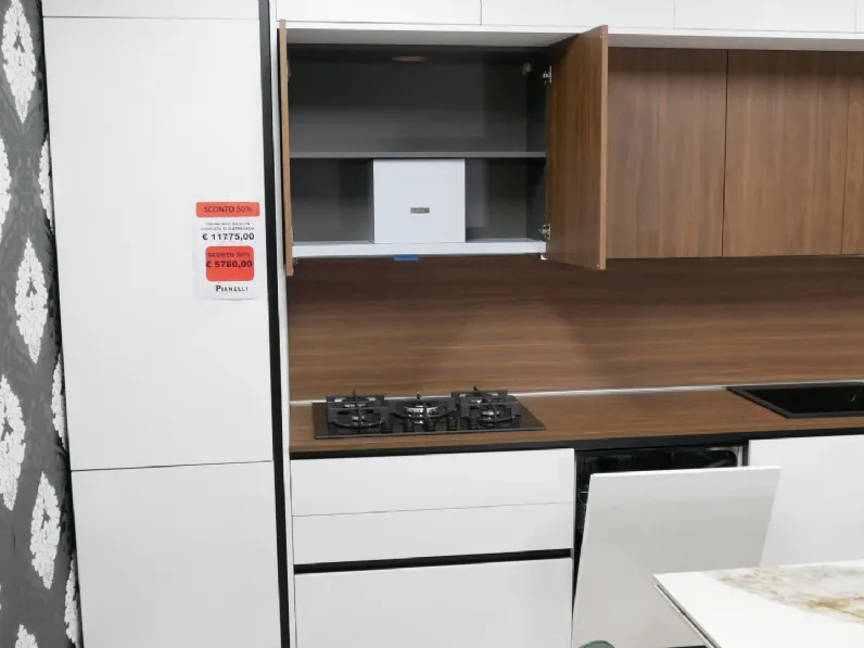 Cucina bianca design lineare Modello merilyn ciao cucine Aran a soli 3990 Euro