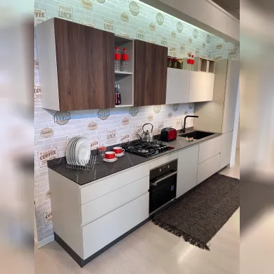 Cucina a PREZZI OUTLET in laminato materico Ar-due -40%