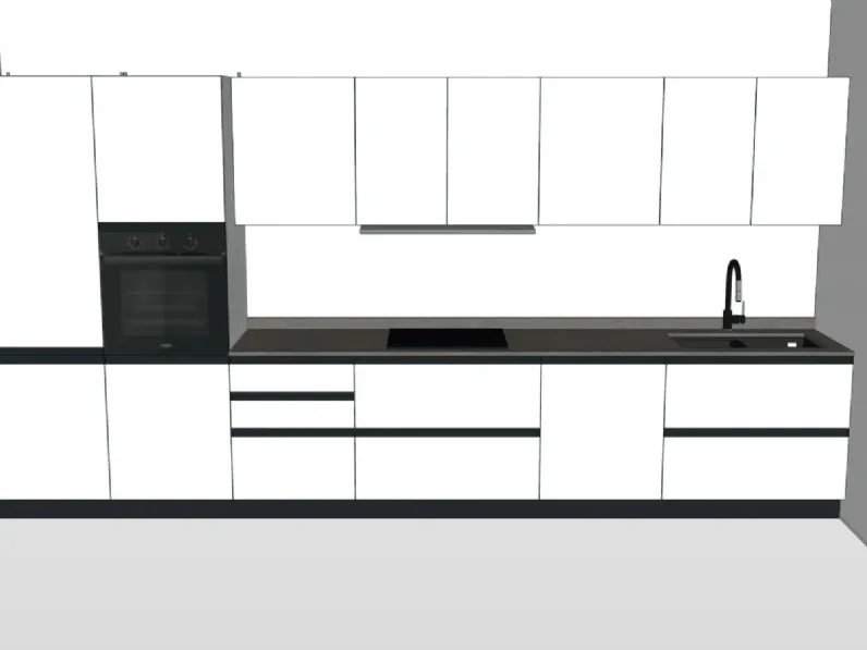 Scopri la cucina Start time j 01 di Veneta Cucine in OFFERTA OUTLET 