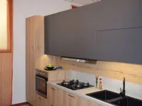 Offerta Outlet: Cucina Kali' Arredo3, rovere chiaro, moderna e lineare.