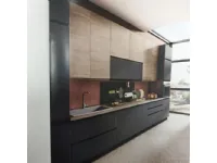 Cucina rovere chiaro moderna lineare Net cucine Kelly 330ex a soli 3480