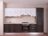 Cucina lineare moderna rovere moro Creo Mya  smart a soli 3480 Euro