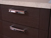 Cucina lineare moderna rovere moro Creo Mya  smart a soli 3480 Euro