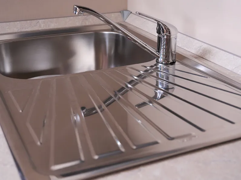 Cucina lineare moderna rovere moro Creo Mya  smart a soli 3480 Euro