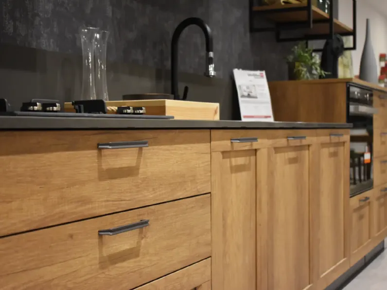 Cucina grigia industriale lineare Sax Scavolini a soli 6900€