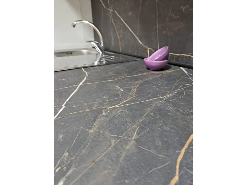 Cucina Sandy terra moderna tortora Net cucine lineare scontata 35%