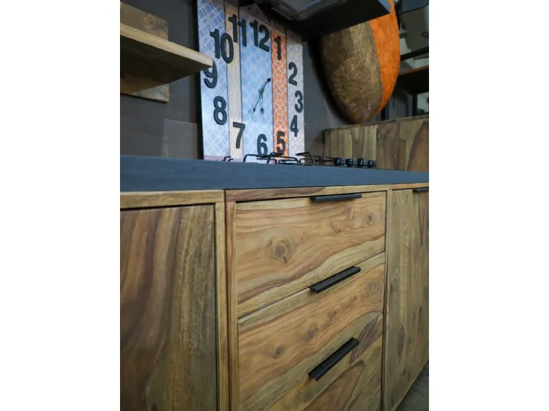 Cucina modello Cucina totla  wood in vero legno  Nuovi mondi collection PREZZO SCONTATO 58%