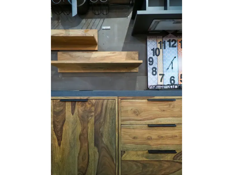 Cucina modello Cucina totla  wood in vero legno  Nuovi mondi collection PREZZO SCONTATO 58%