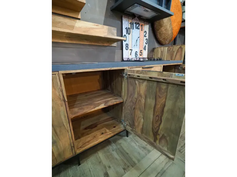 Cucina modello Cucina totla  wood in vero legno  Nuovi mondi collection PREZZO SCONTATO 58%