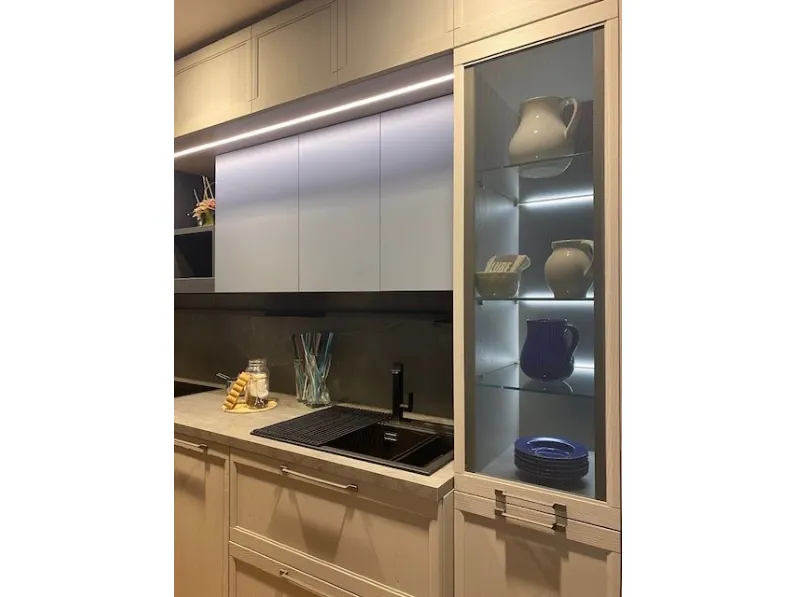 Cucina Flavour  design grigia Lube cucine lineare scontata 43%