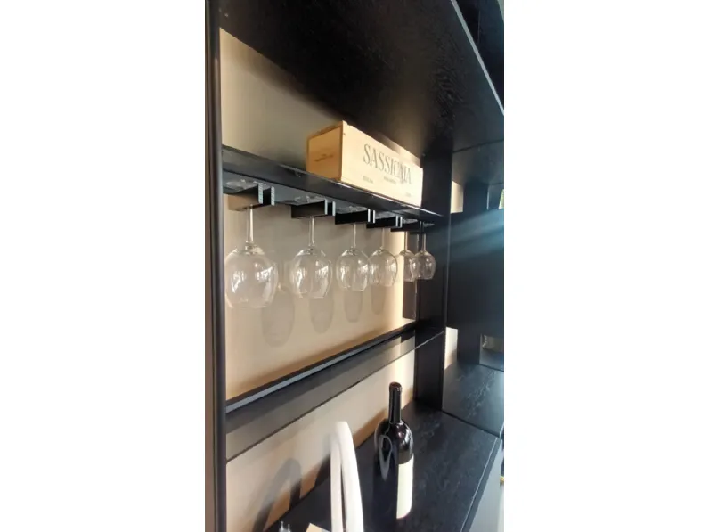Cucina rovere moro design lineare Cesar Parete 50's  a soli 7470 Euro