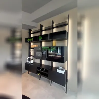 Cucina rovere moro design lineare Cesar Parete 50's  a soli 7470 Euro