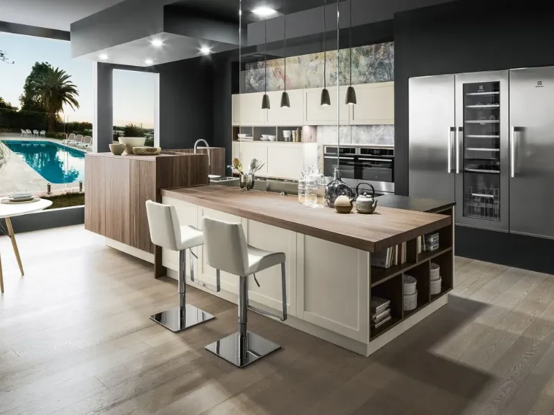 Cucina altri colori moderna lineare Dallas Arrex in Offerta Outlet