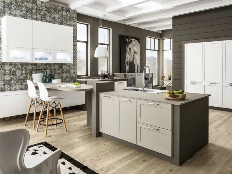 Cucina altri colori moderna lineare Dallas Arrex in Offerta Outlet