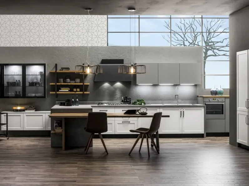 Cucina altri colori moderna lineare Dallas Arrex in Offerta Outlet
