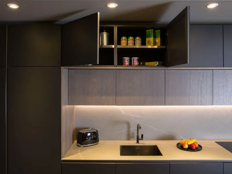 Cucina Plan 03 outlet moderna altri colori Diotti.com lineare scontata 50%