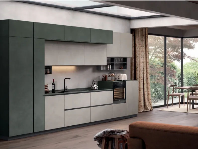 Cucina Materia limo moderna altri colori Essebi lineare scontata 33%