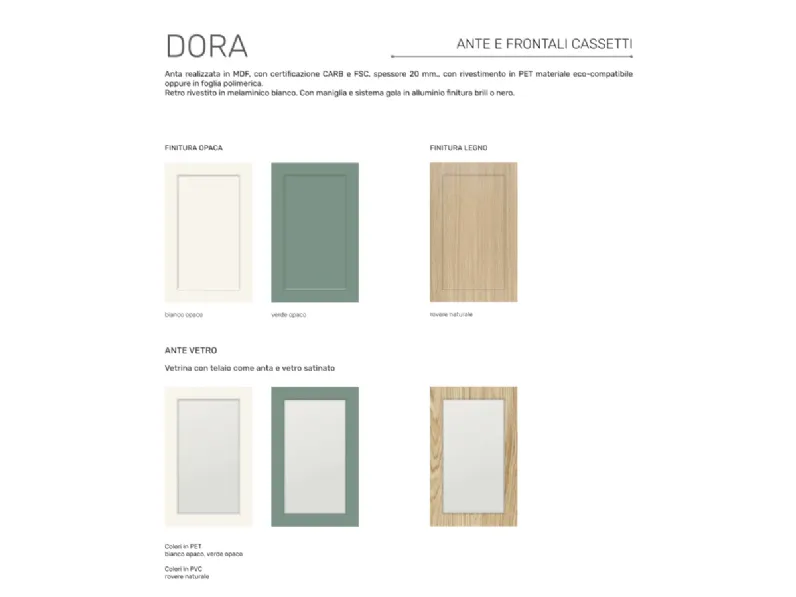 Cucina Dora  moderna altri colori Net cucine lineare scontata 40%