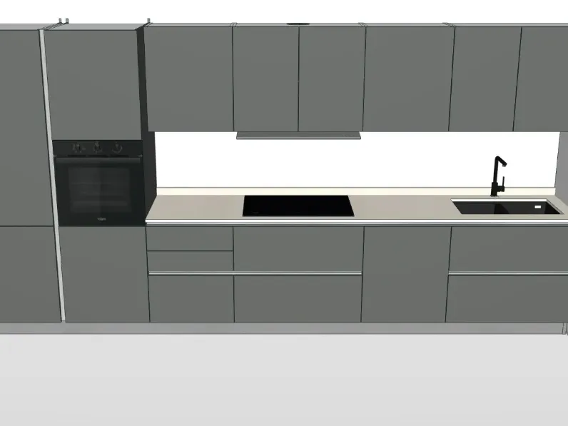 Scopri la cucina Oyster 02 di Veneta Cucine in OFFERTA OUTLET 