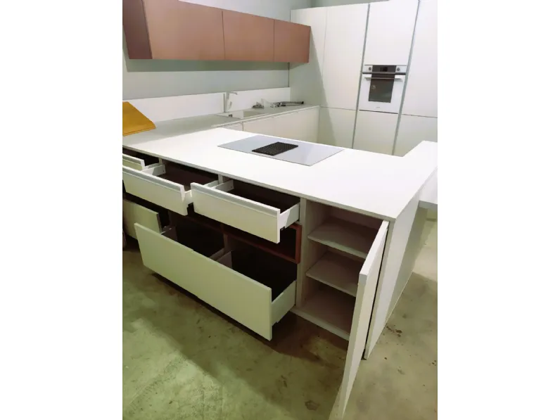 Cucina con penisola Arrex Loft soft SCONTATA 57%