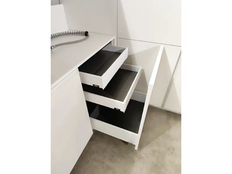 Cucina con penisola Arrex Loft soft SCONTATA 57%