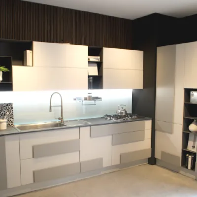 Cucina grigia moderna lineare Lube cucine Creativa a soli 5880