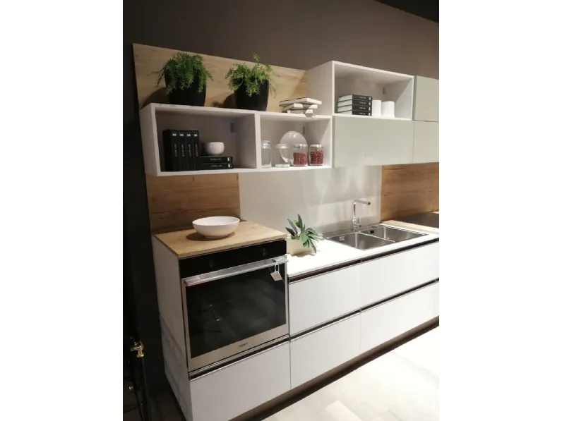 Cucina lineare in laminato materico altri colori Immagina head a prezzo ribassato