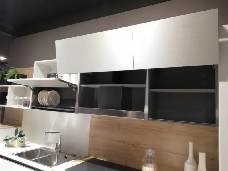 Cucina lineare in laminato materico altri colori Immagina head a prezzo ribassato