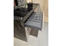 Cucina Laser tedesca con isola Artigianale con un ribasso imperdibile