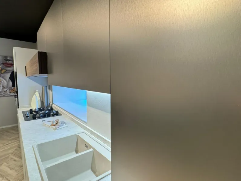 Cucina magnolia moderna lineare Stosa Young a soli 8500 Euro