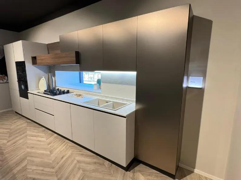 Cucina magnolia moderna lineare Stosa Young a soli 8500 Euro