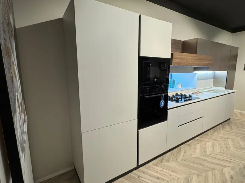Cucina magnolia moderna lineare Stosa Young a soli 8500 Euro