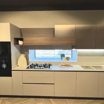 Cucina magnolia moderna lineare Stosa Young a soli 8500 Euro